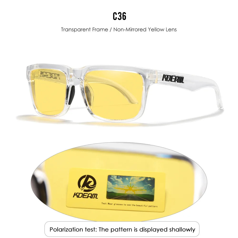 2025 KDEAM™️ Polarized Sunglasses for Men Women Fashion Unisex Brand Trendy Outdoor Eyewear for Couple Mirror red lens
