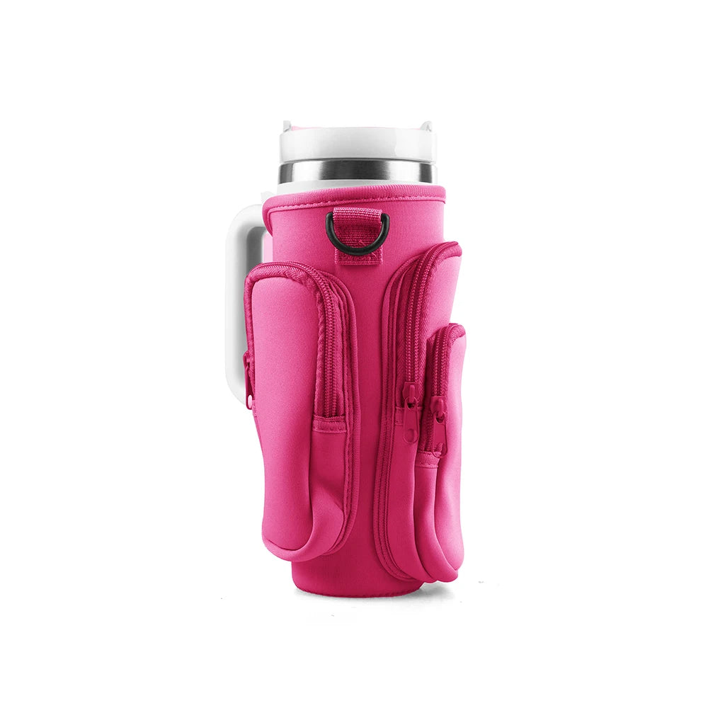 GUZZEL™ 30oz 40oz Insulated Water Bottle Cover for Stanley Cup with Pouch Adjustable Shoulder Strap Anti-fall Non-slip Washable Sleeve