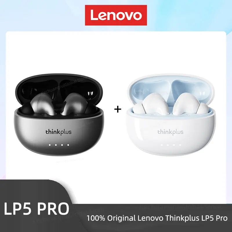 THINKPLUS™ LP5 PRO | Wireless Bluetooth 5.4 TWS Earbuds – High Fidelity Sound, Gaming & Sports Headset with Mic, Long Battery Life (2025)