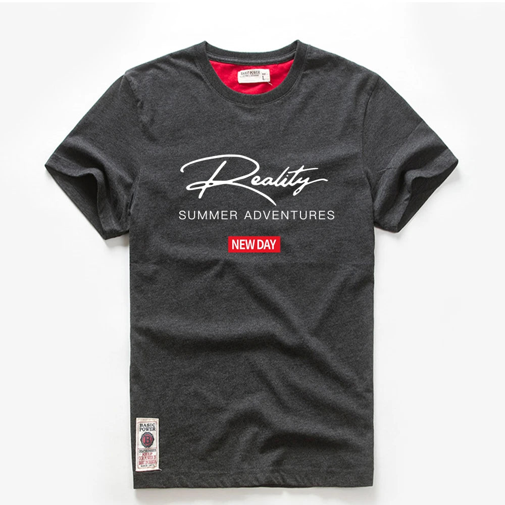 TEES ™️Men's T-shirt Cotton White Blue T Shirt Men Autumn Summer Causal O-neck Basic T-shirt Male High Quality Classical Tops Designer