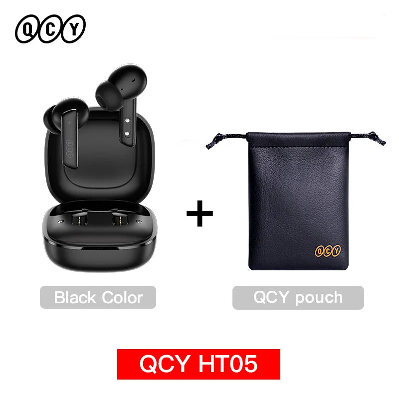 QCY™ HT05 ANC Wireless Earbuds 40dB Noise Cancelling Bluetooth 5.2 6-Mic ENC HD Call Transparency Mode TWS