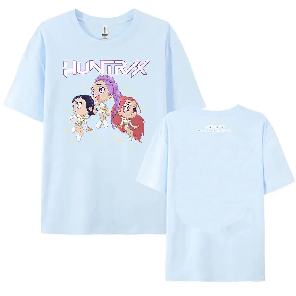 MINISO™ |2025 K-Pop Demon Hunters T-shirt, Short Sleeve T-shirt, Casual Loose T-Shirt for Men/Women, Graphic Clothes
