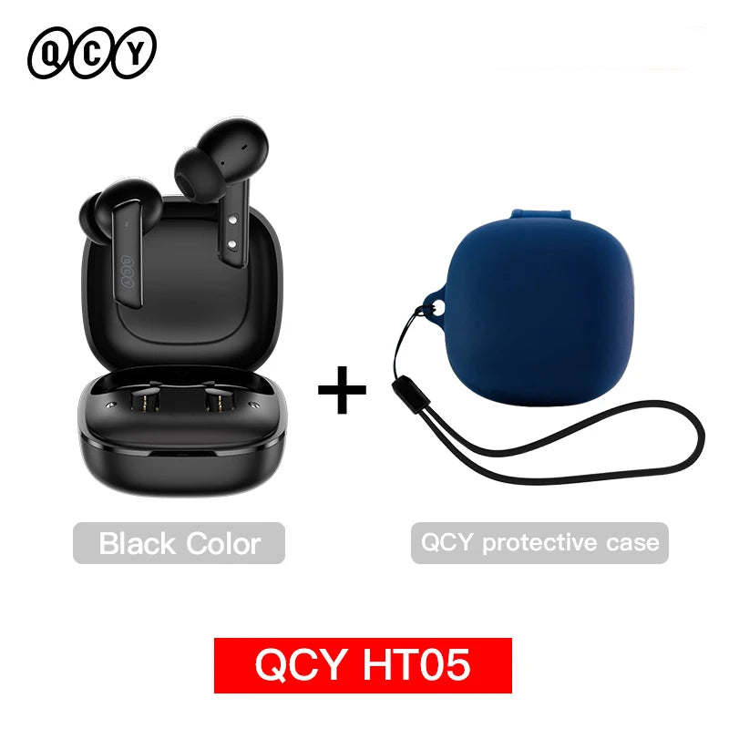 QCY™ HT05 ANC Wireless Earbuds 40dB Noise Cancelling Bluetooth 5.2 6-Mic ENC HD Call Transparency Mode TWS