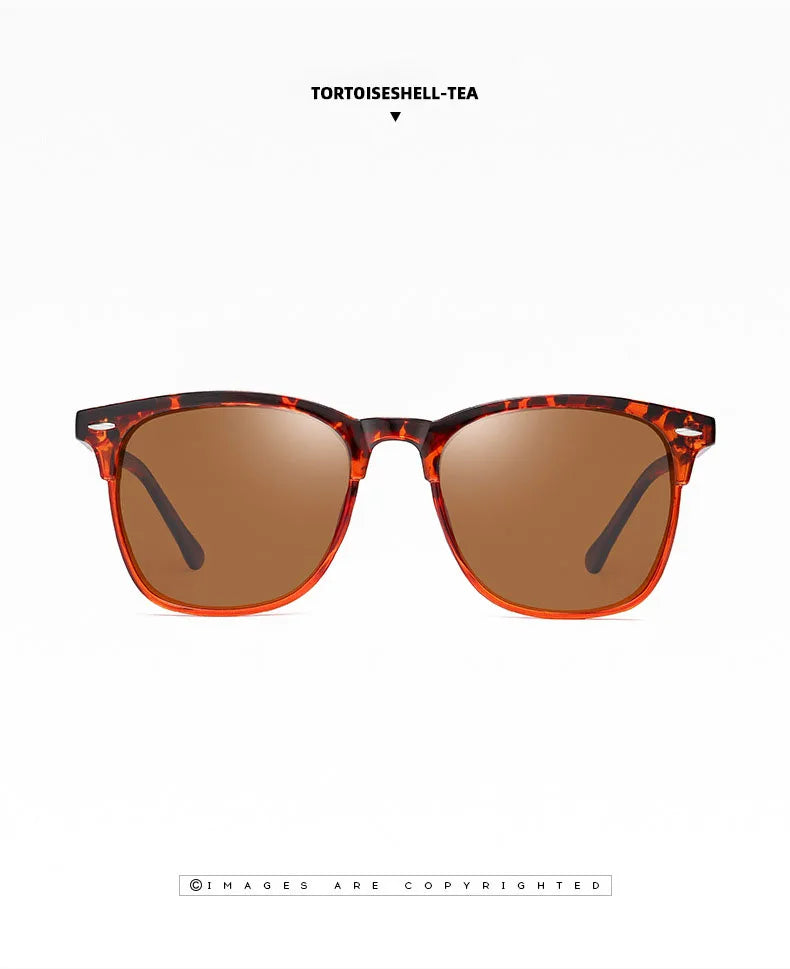 MIRO™ New Polarized Sunglasses, Classic Retro Men Sunglasses, Outdoor Sunglasses, UV400 Plastic Square Trending Shades Eyewear