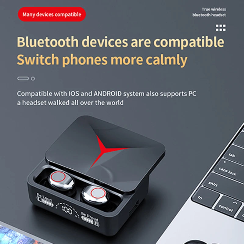 EAR OF ™ Wireless Headphones Bluetooth 5.3 Touch Control Earphones Sport Earbuds HiFi Stereo