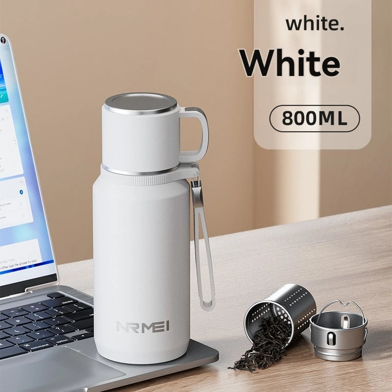 CUPGO™ |1.5L Thermos Water Bottle, Stainless Steel, Vacuum Flask, Perfect for Hot Coffee/Tea/Water, Heat Preservation Bottle, drinkware, Keeps Cold and Warm