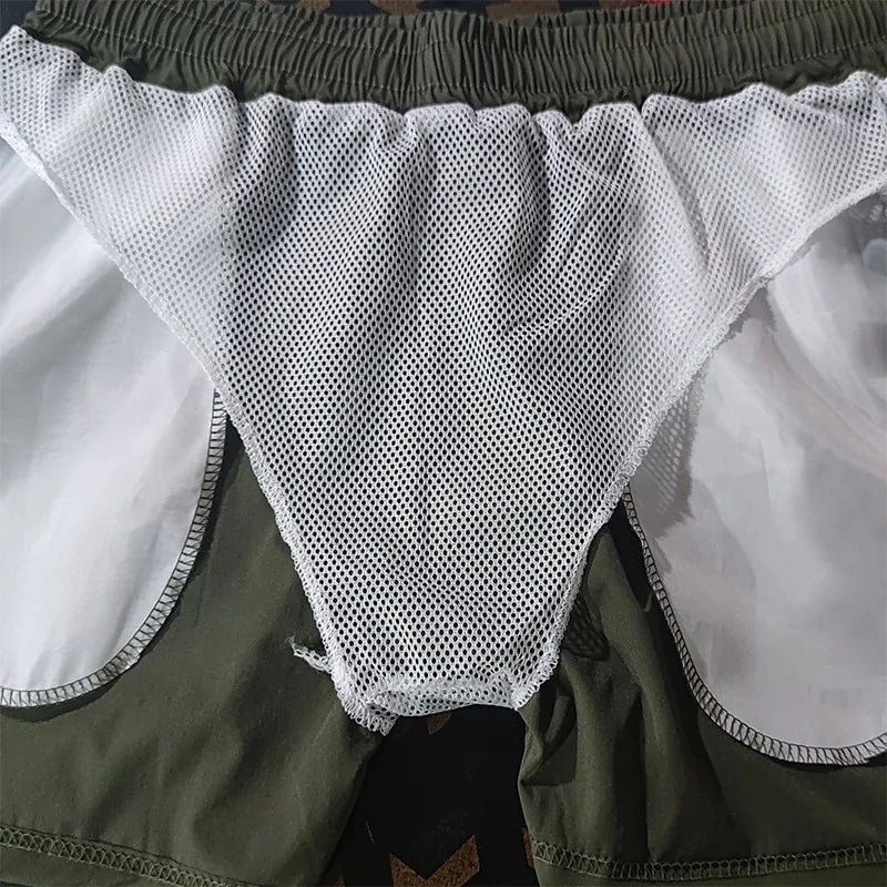 TRUNKLE ™Men's Swim Trunks with Zipper Pockets Mesh Liner Summer Beach Board Shorts Quick Dry Swimming Bathing Suit Swimsuit Swimwear