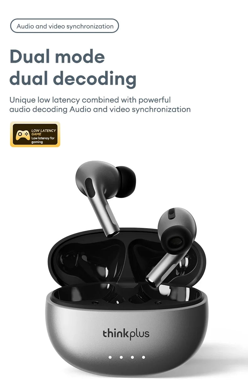 THINKPLUS™ LP5 PRO | Wireless Bluetooth 5.4 TWS Earbuds – High Fidelity Sound, Gaming & Sports Headset with Mic, Long Battery Life (2025)