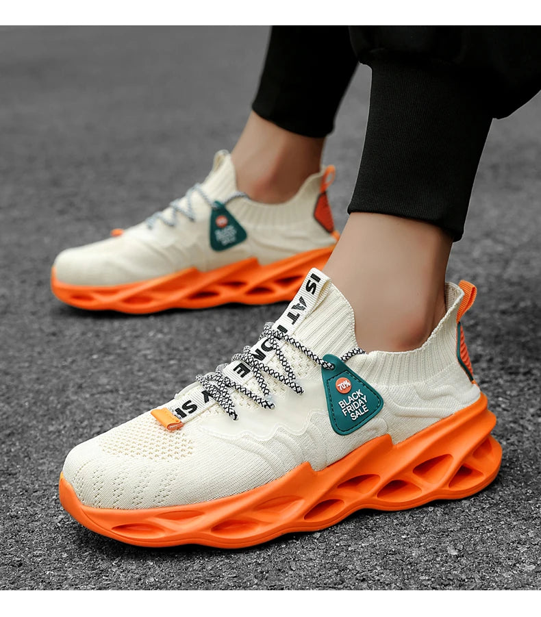 FOOTWEAR ™️Men's Sneakers Shoes for Men Autumn High Elastic Tenis Breathable Male Casual Sports Fitness Running Shoes Footwear