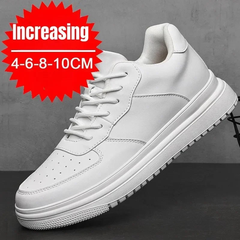 SHOIGHT™ | NEW Height Increasing Shoes for Men, 10cm, Invisible White Elevator Sneakers Perfect if You're Trying to Increase in Height