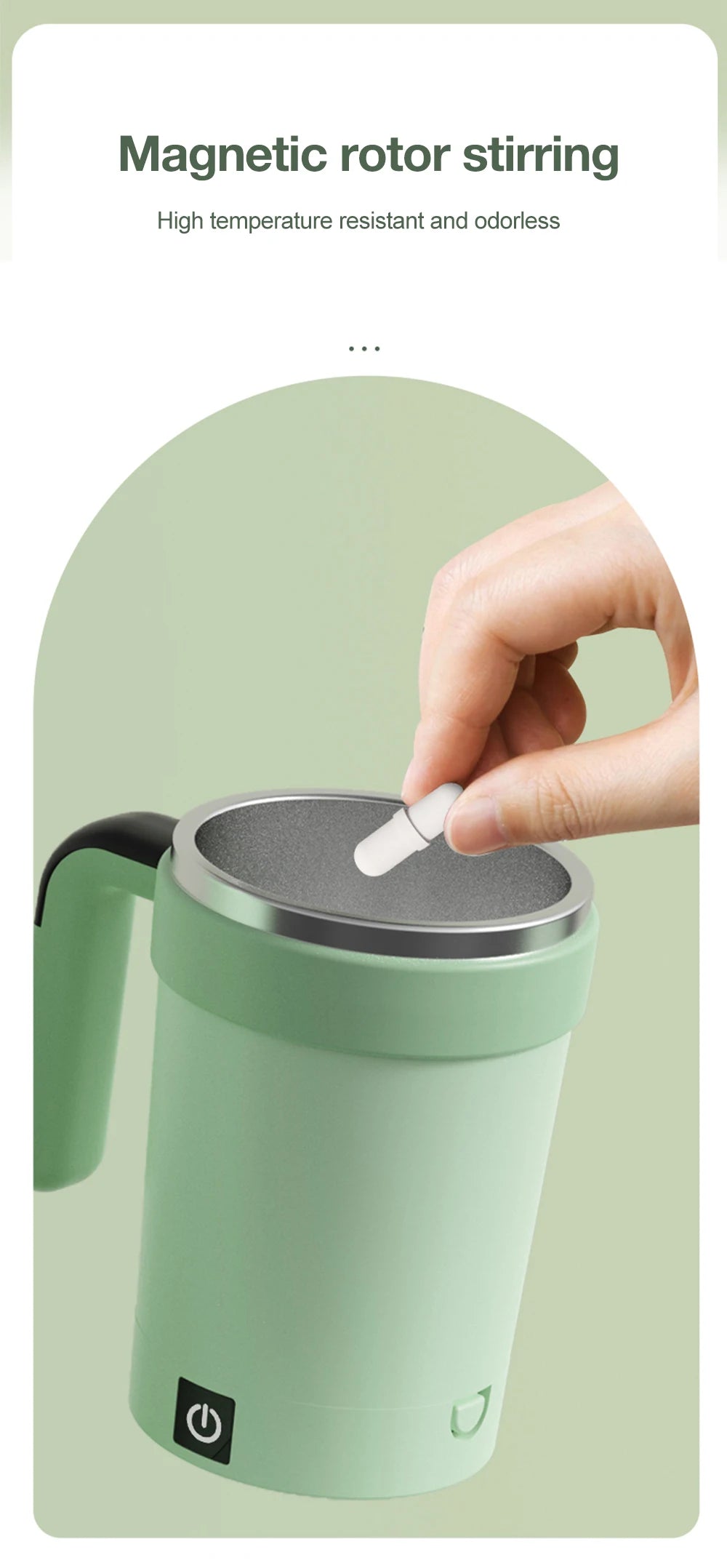 HUG IN A MUG™ |Automatic Stirring Cup, Rechargeable, Magnetic Mixer, Stainless Steel Coffee Mug