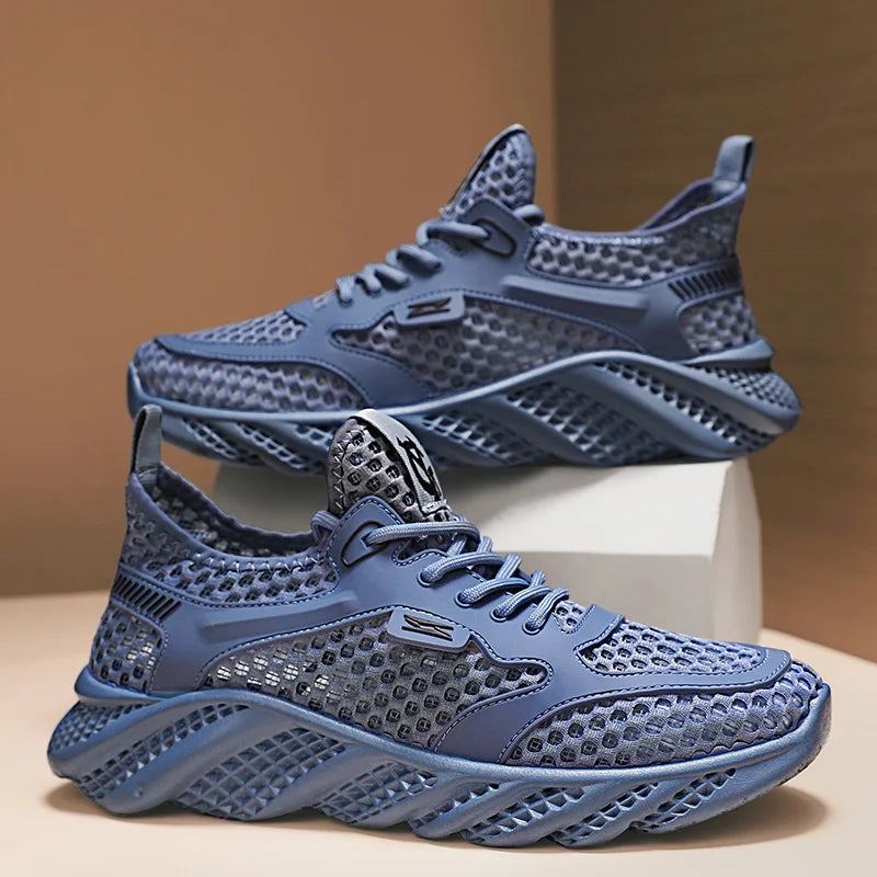 U FASHION™ NEW 2025 Outdoor Fishing Wading Shoes Summer Thin Breathable Mesh Hollowed Out Shoes for Men's Lightweight Sneakers Sports Running Shoes