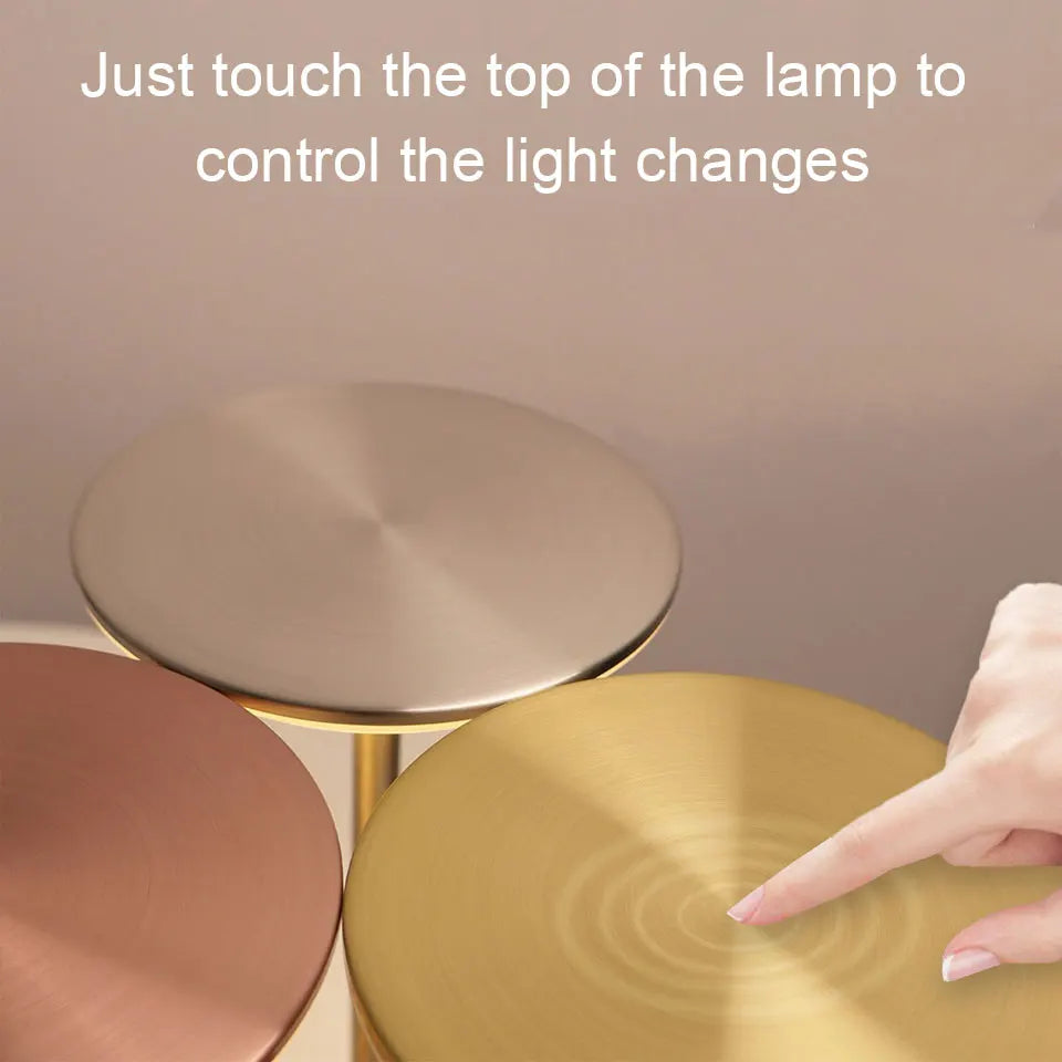 FEIE™ |LED Table Lamp, Touch Sensor Night Light, USB, Rechargeable Portable Bedroom Night Light, Wireless Reading Lamp
