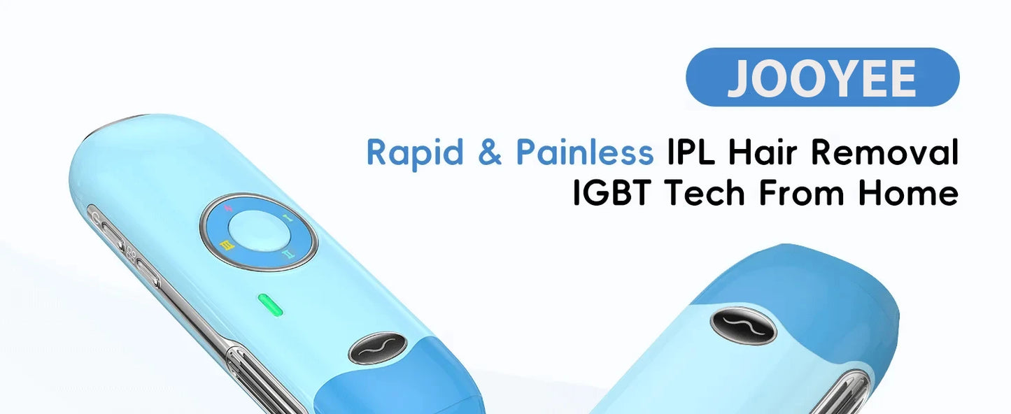 JOOYEE™️Hair Removal Laser IPL 22 Unlimited IGBT 5.2 cm² light Quick Flashes Painless Epilator Face Armpit Bikini Laser