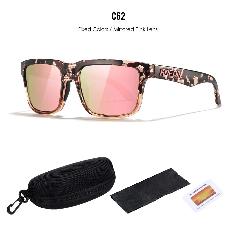 2025 KDEAM™️ Polarized Sunglasses for Men Women Fashion Unisex Brand Trendy Outdoor Eyewear for Couple Mirror red lens