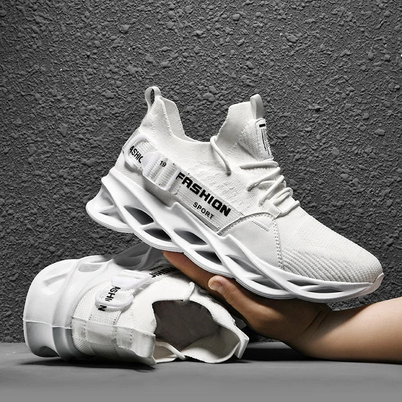 KIRMICH™ Sneakers Men Mesh Breathable Running Sport Shoes Unisex Light Soft Thick Sole Hole Couple Shoes Athletic Sneakers Women Shoes