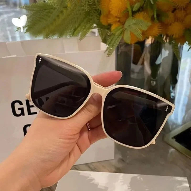 UNDER THE SUN™️ Fashion Personality Ins Trend Black Square Frame UV400 Sunglasses for Unisex Sunglass
