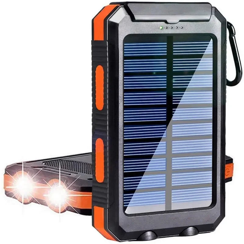 SOLUPUP™ |Waterproof Outdoor Solar Power Bank (38800mAh) Dual USB, for Outdoor Travel/Camping, Solar Mobile Phone Charger