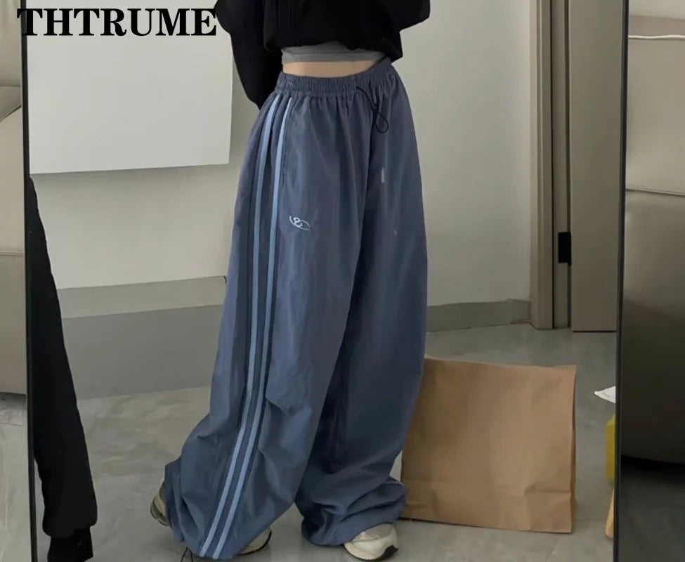 LUSTRA™ |Y2K Vintage Women Loose Drawstrings Pants, Oversized Hip Hop, Chic Fashion