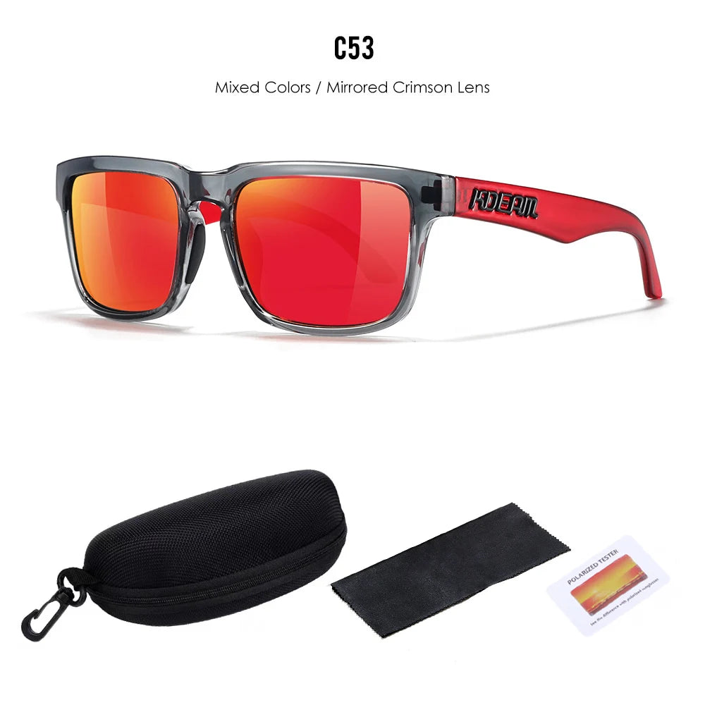 2025 KDEAM™️ Polarized Sunglasses for Men Women Fashion Unisex Brand Trendy Outdoor Eyewear for Couple Mirror red lens