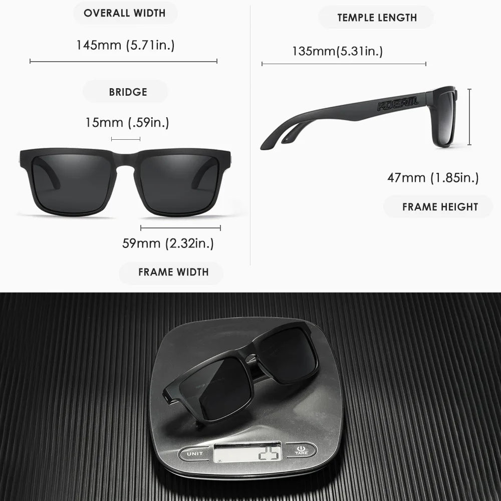 2025 KDEAM™️ Polarized Sunglasses for Men Women Fashion Unisex Brand Trendy Outdoor Eyewear for Couple Mirror red lens