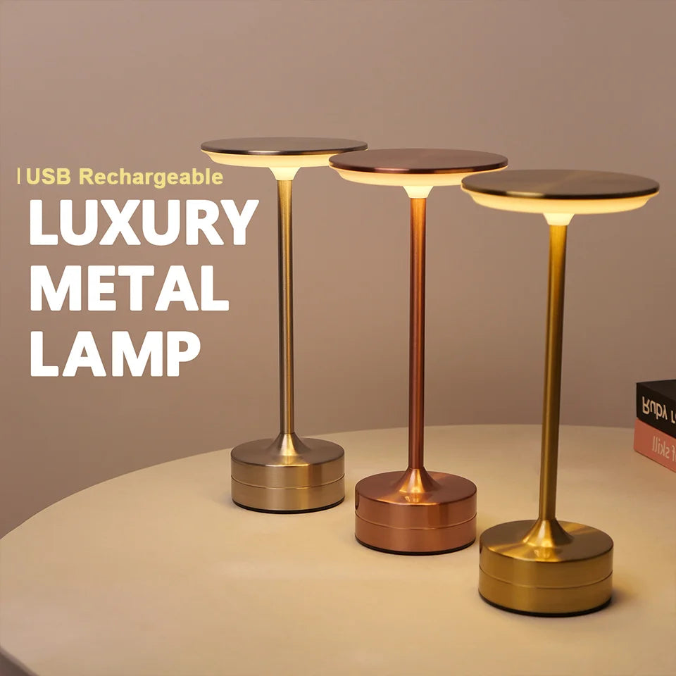 FEIE™ |LED Table Lamp, Touch Sensor Night Light, USB, Rechargeable Portable Bedroom Night Light, Wireless Reading Lamp