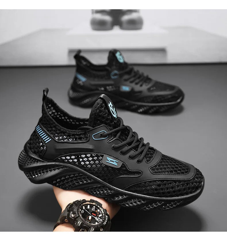 U FASHION™ NEW 2025 Outdoor Fishing Wading Shoes Summer Thin Breathable Mesh Hollowed Out Shoes for Men's Lightweight Sneakers Sports Running Shoes