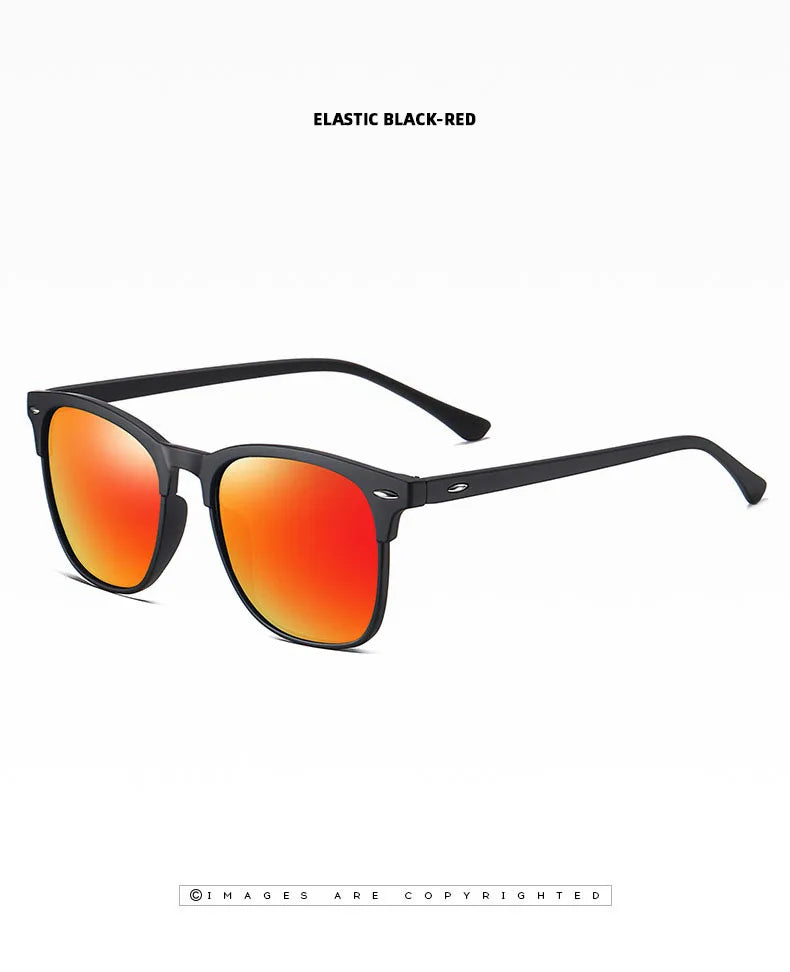 MIRO™ New Polarized Sunglasses, Classic Retro Men Sunglasses, Outdoor Sunglasses, UV400 Plastic Square Trending Shades Eyewear
