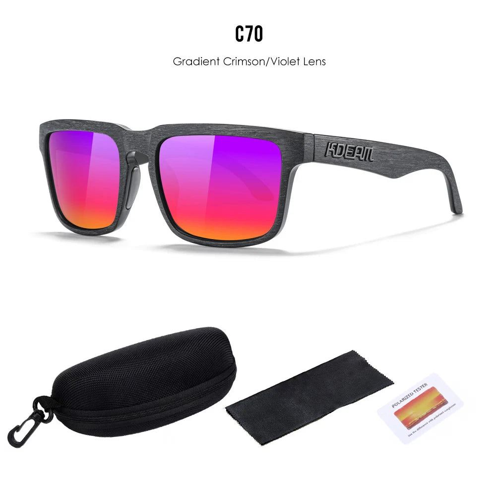 2025 KDEAM™️ Polarized Sunglasses for Men Women Fashion Unisex Brand Trendy Outdoor Eyewear for Couple Mirror red lens