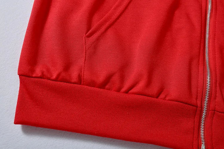 CHILL&THRILL™|Women Black Zip Up Oversized Sweatshirt, Streetwear Y2K Rhinestone Skeleton Hoodie