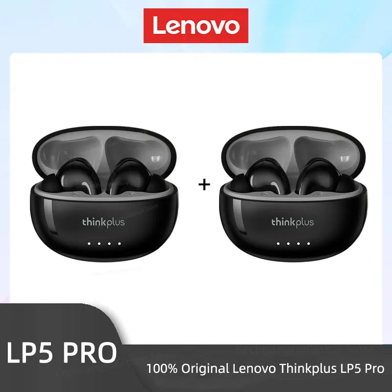 THINKPLUS™ LP5 PRO | Wireless Bluetooth 5.4 TWS Earbuds – High Fidelity Sound, Gaming & Sports Headset with Mic, Long Battery Life (2025)