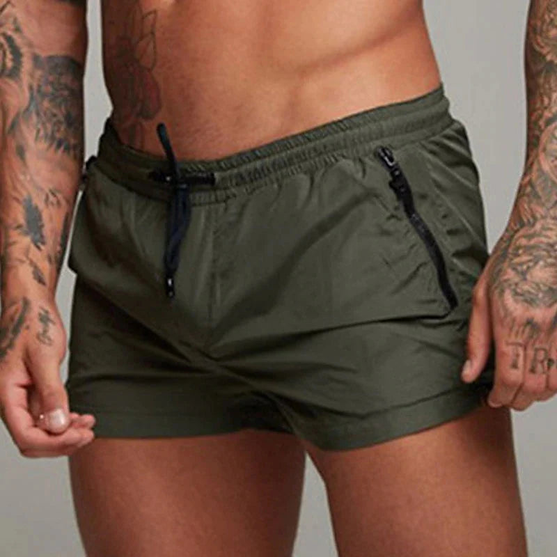TRUNKLE ™Men's Swim Trunks with Zipper Pockets Mesh Liner Summer Beach Board Shorts Quick Dry Swimming Bathing Suit Swimsuit Swimwear
