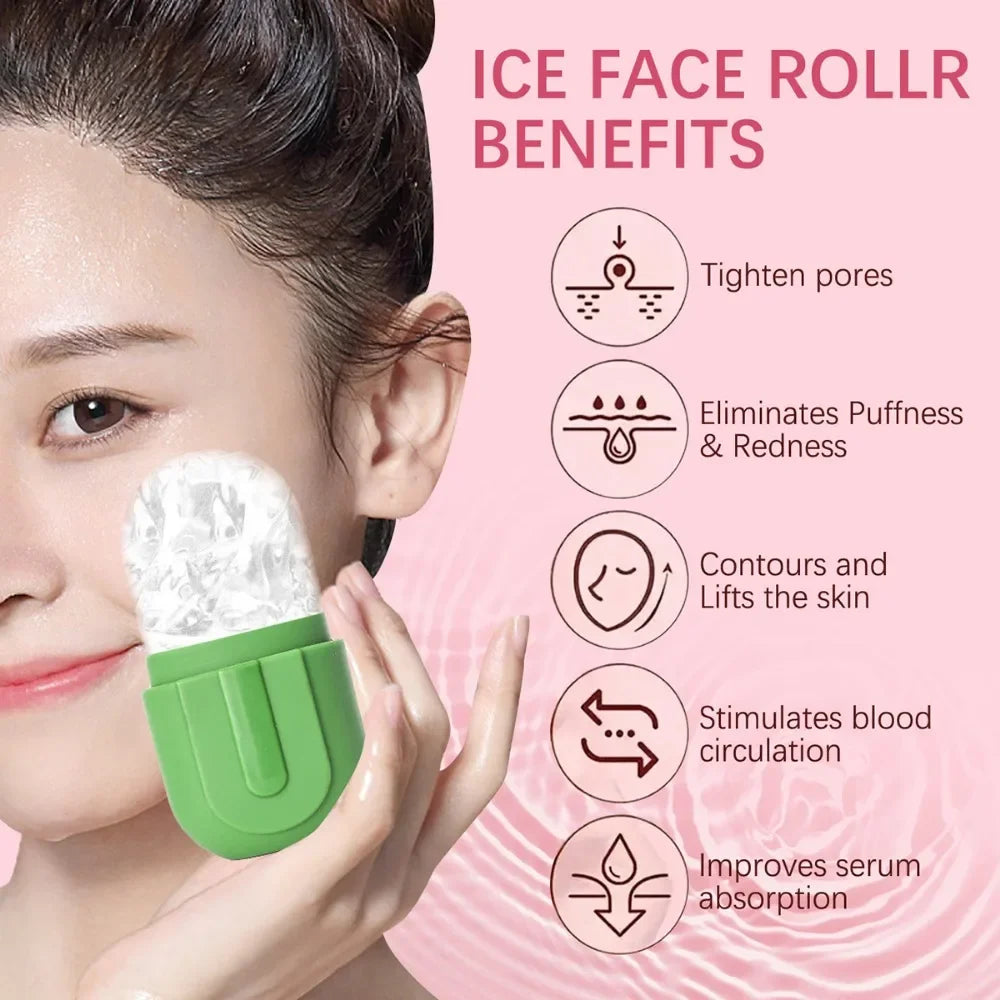 ICELLER™ |Ice Roller for Skin, Silicone Mold, Face Lifting Tool, Eye Facial Massager, Skin Care Tool