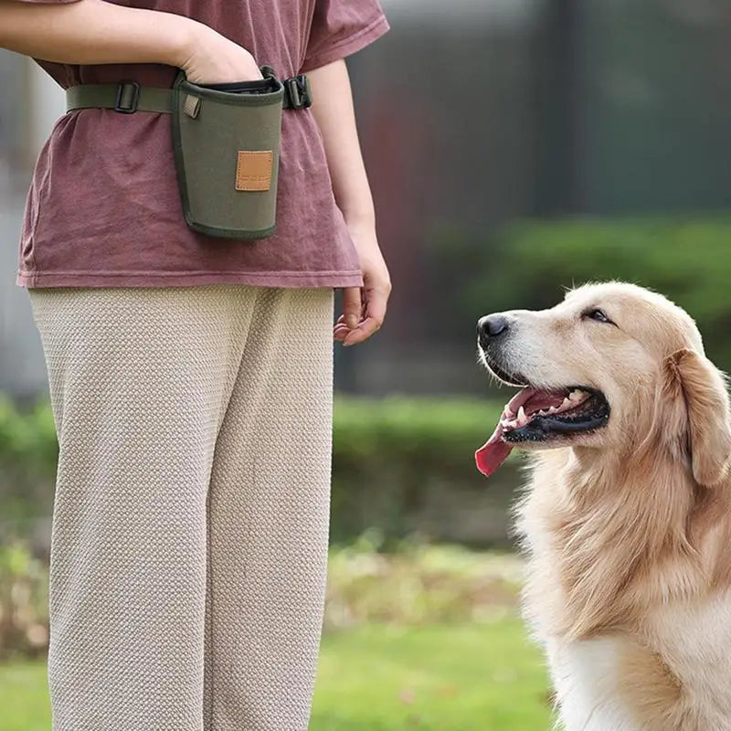 Portable™ Dog Treat Bag Puppy Training Treat Snack Bag Large Capacity Dog Training Snack Reward Waist Bag Pet Feed Pocket