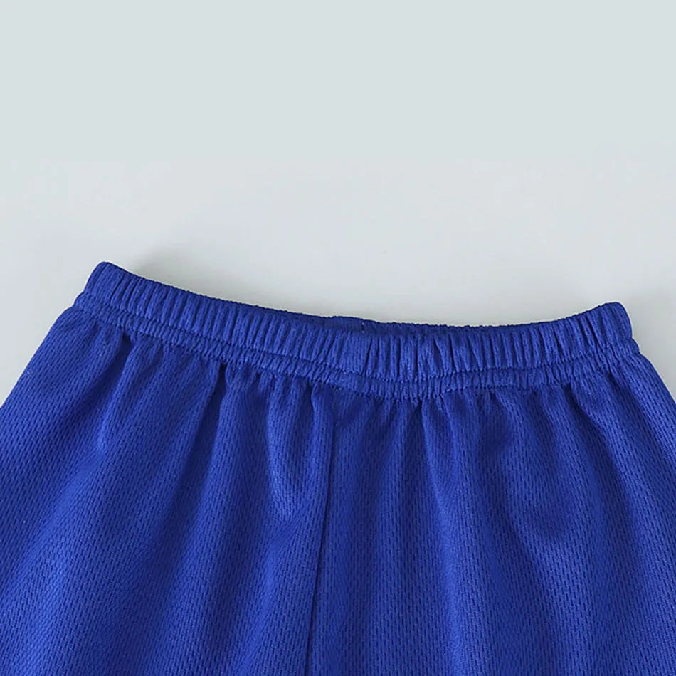 WEEGO™ Summer Collection Boys Basketball-Inspired Quick-Dry Home wear, Activity   Set Solid Color Sports Short and Sleeved Shorts Children Sets