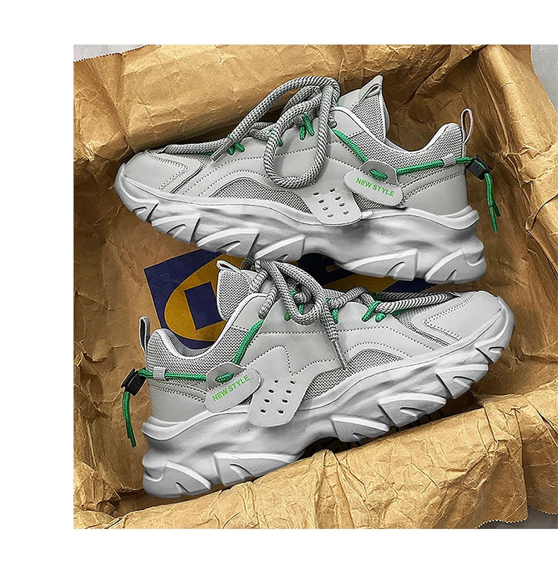 LETCOMFIT™| Men's Breathable Thick Soled Casual Shoes, Outdoor Sneakers for Running, Can Use During all Seasons