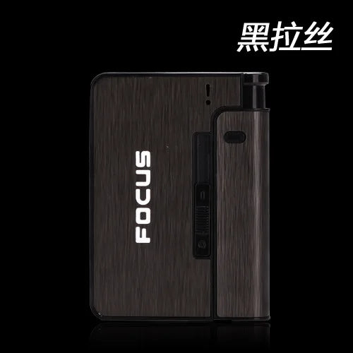 ZIPPO ™ portable automatic cigarette case metal cigarette boxes 10pcs cigarette holder case not lighter gadget for men
