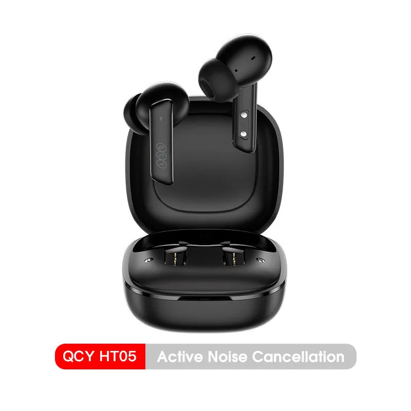 QCY™ HT05 ANC Wireless Earbuds 40dB Noise Cancelling Bluetooth 5.2 6-Mic ENC HD Call Transparency Mode TWS