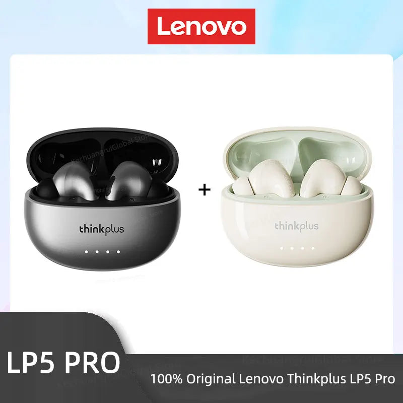 THINKPLUS™ LP5 PRO | Wireless Bluetooth 5.4 TWS Earbuds – High Fidelity Sound, Gaming & Sports Headset with Mic, Long Battery Life (2025)