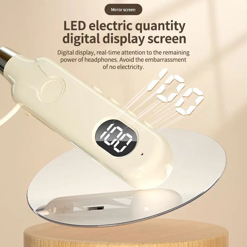 SWEET HEADPHONE SOUNDS™Neckband BT-12 Wireless Bluetooth Earphones Headphones Outdoor Sports Headset with Display Touch Control Earbuds for Music