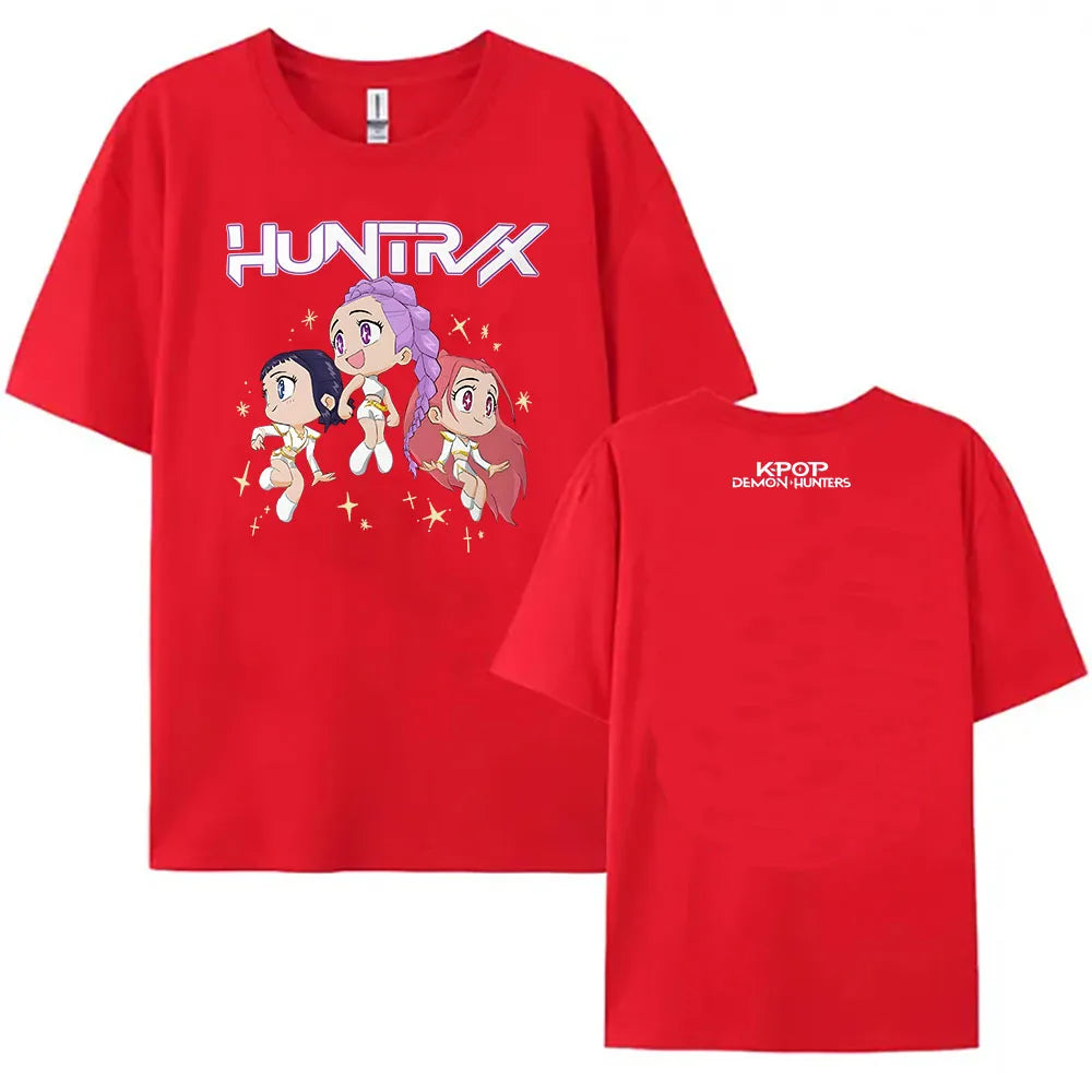 MINISO™ |2025 K-Pop Demon Hunters T-shirt, Short Sleeve T-shirt, Casual Loose T-Shirt for Men/Women, Graphic Clothes