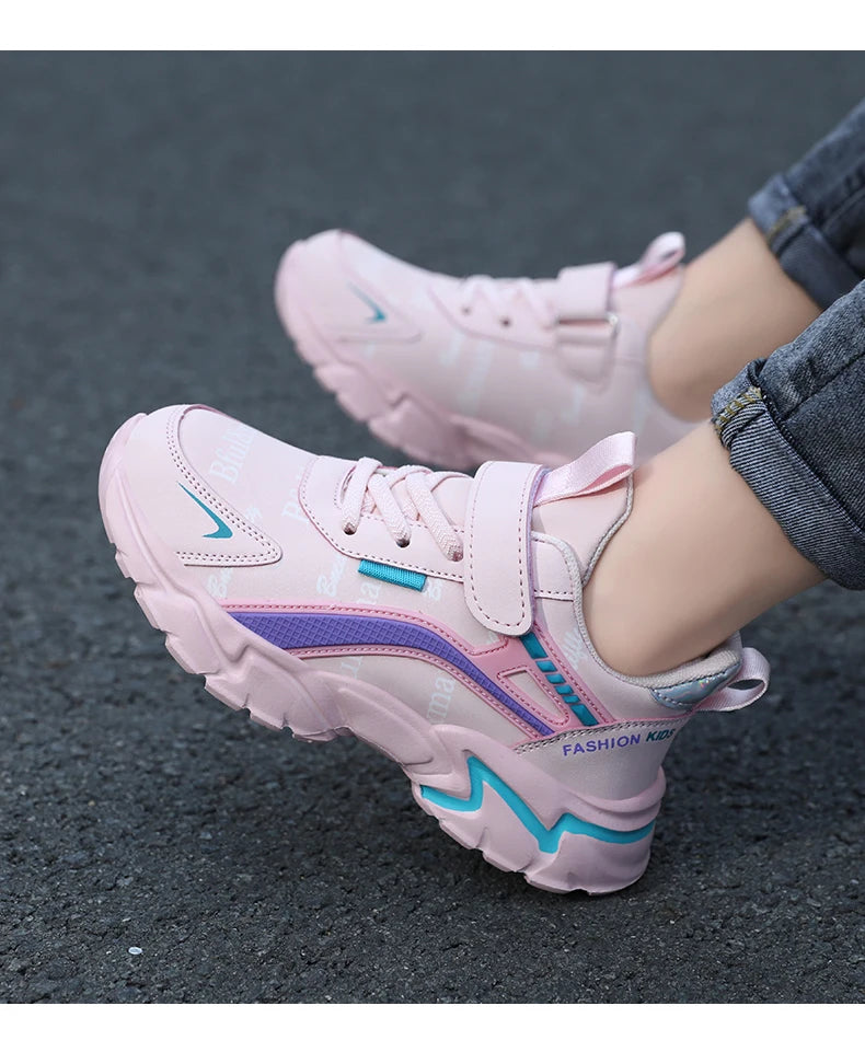 RIGHT STEPS™️ Kids Casual Boys/GIRLS Shoes Soft Sole Kids Shoes Non-Slip Sneakers Shoes Outdoor Student's Children Pink Girls Sport Walking Footwear