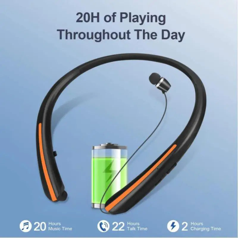 POPS ON HEADPHONES™ Neckband Bluetooth Headphone Earphone For LG HBS900 Sports Earbuds Hifi Stereo Bass Wireless Headset Waterproof