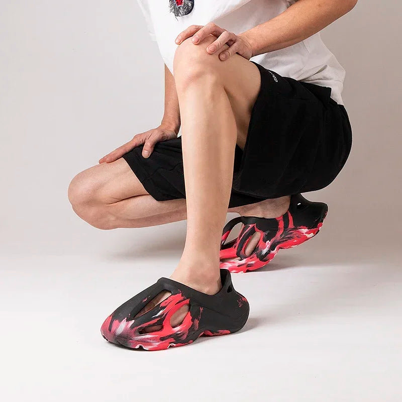 FLIPFLOP ™️Summe Men Women Slippers Camouflage Platform Outdoor Clogs Shoe Beach Sandals Male Soft EVA Indoor Home Slides Lover Flip Flops