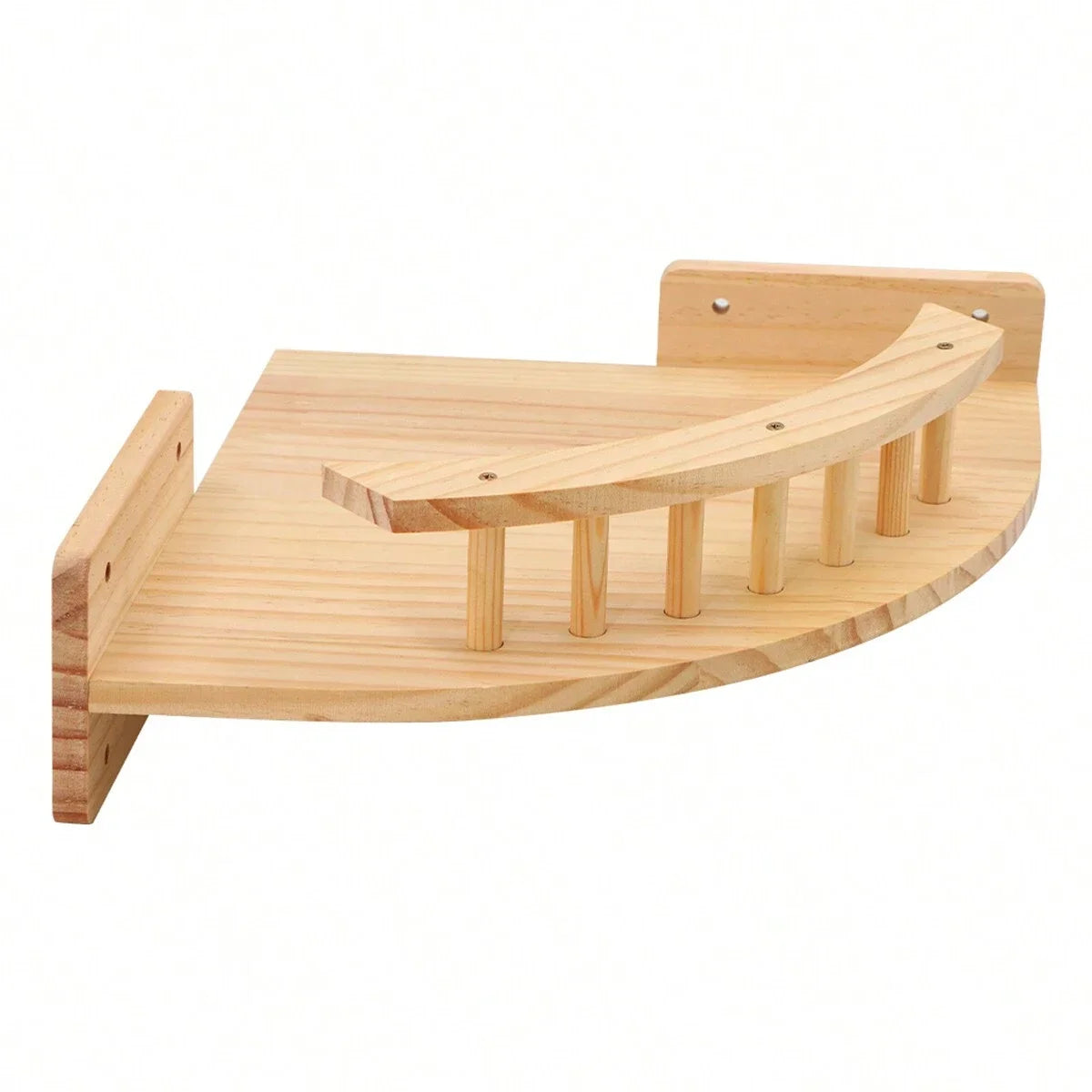 EVEREST™ CAT WALL SHELVES 3/4Pcs Corner Hammock with Steps Set Wall Mounted Cat Tree Climbing Shelf for Indoor Cats Wooden Hanging Sleeping Bed Furniture