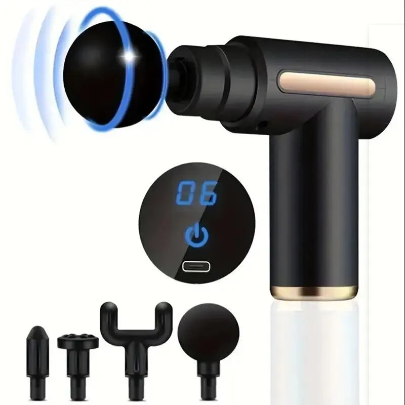 FODRK™ | Electrical Massage Gun, for Body, Neck, Back, Shoulder, etc. Deep Tissue Muscle Relaxation Fitness Tool