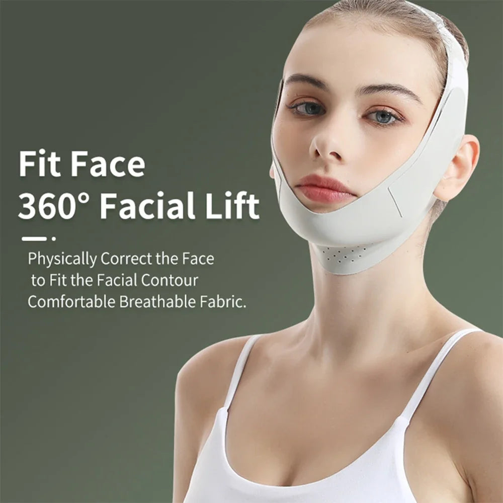 NEST ™️ Reusable Face Slimming Bandage V Line Face Shaper Women Chin Cheek Lift Up Belt Facial Massage Strap Face Skin Care Beauty Tools