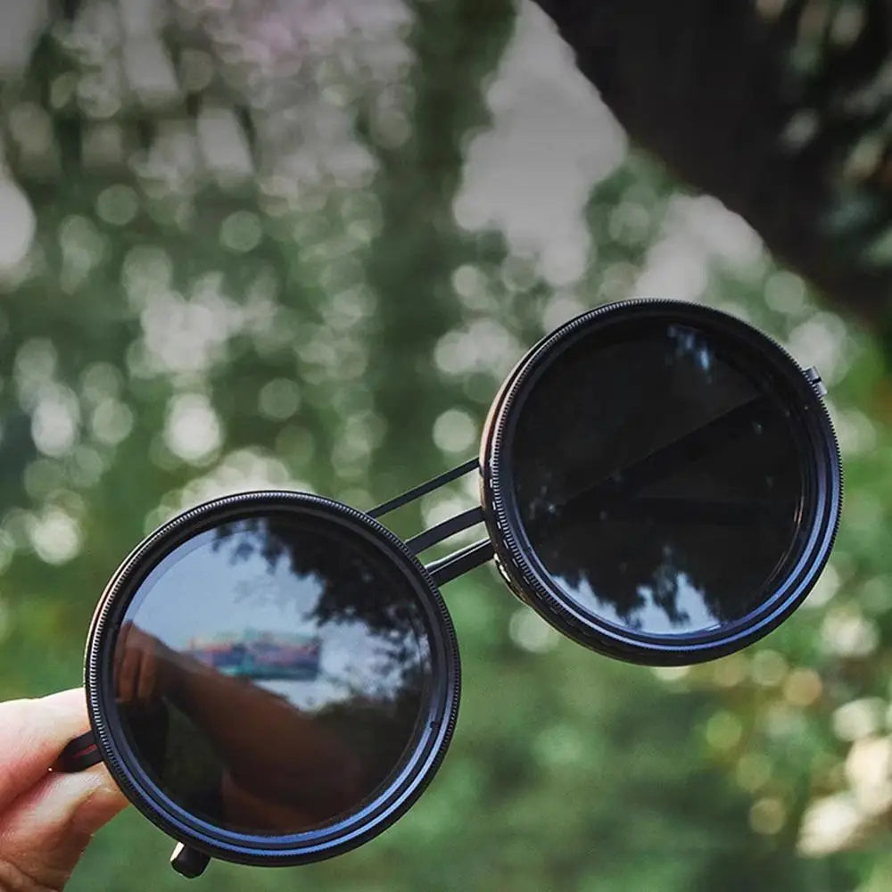 TWISTANDFIT™️Polarize Glasses ND Filter men/ women Trendy Eyewear 1-9 Gears Adjustable Sunglasses Designer Glasses Handcrafted Retro Glasses