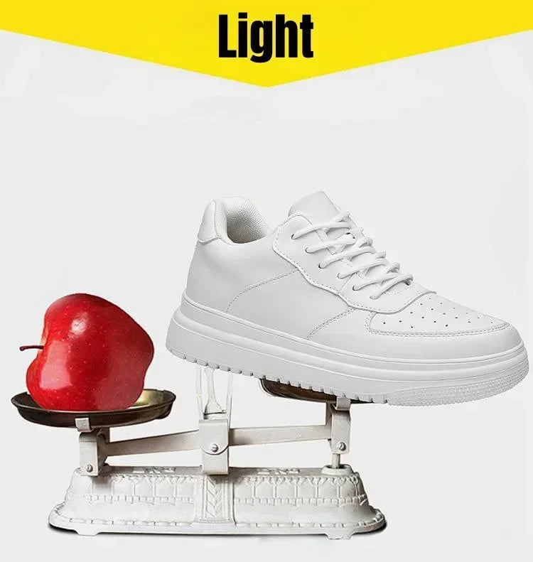 SHOIGHT™ | NEW Height Increasing Shoes for Men, 10cm, Invisible White Elevator Sneakers Perfect if You're Trying to Increase in Height