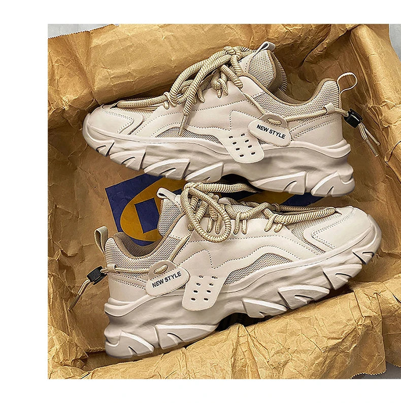 LETCOMFIT™| Men's Breathable Thick Soled Casual Shoes, Outdoor Sneakers for Running, Can Use During all Seasons